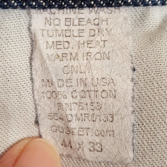 Diamond Gusset Jeans Size 44X33 EUC - Picture 13 of 14